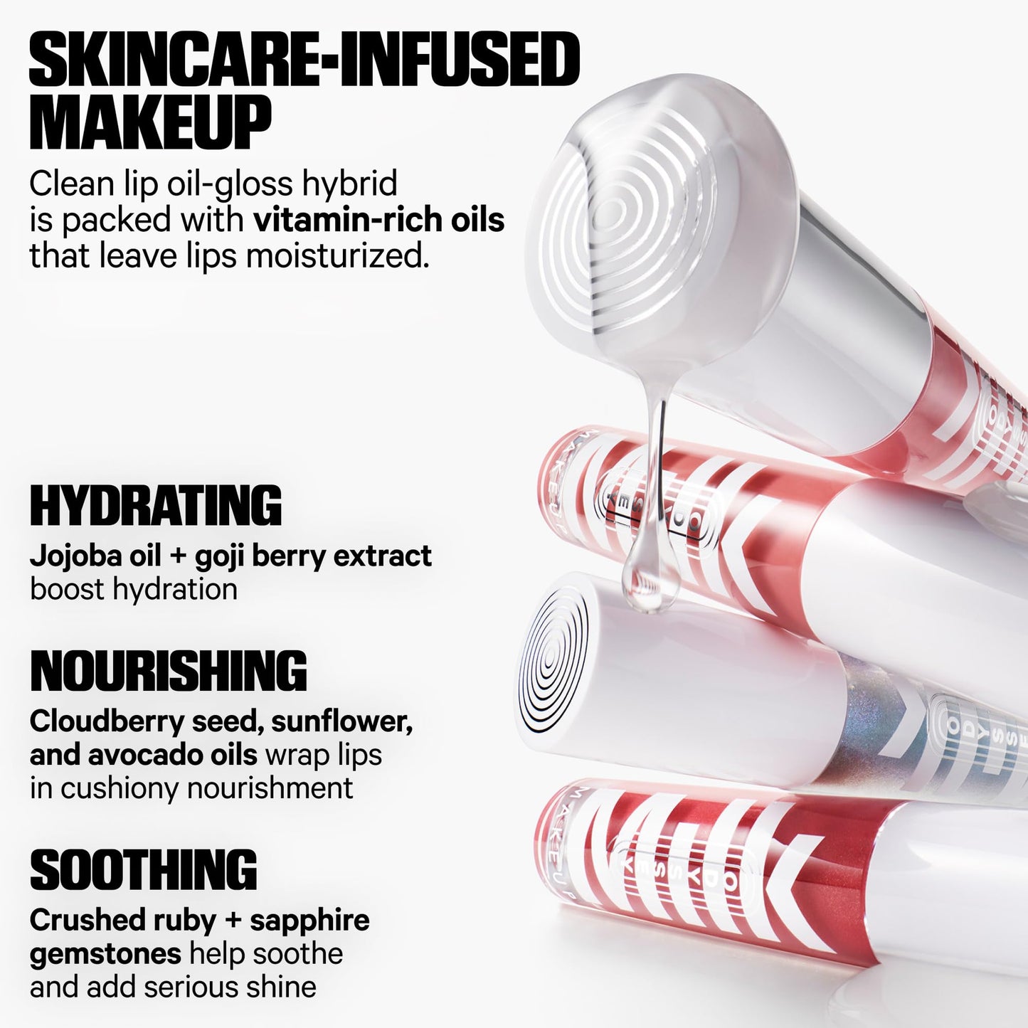 Milk Makeup Odyssey Lip Gloss - Non-Sticky, Hydrating + Sheer-Tinted Gloss with Long-Lasting, High Shine Finish - Vegan Formula Nourishes with Jojoba