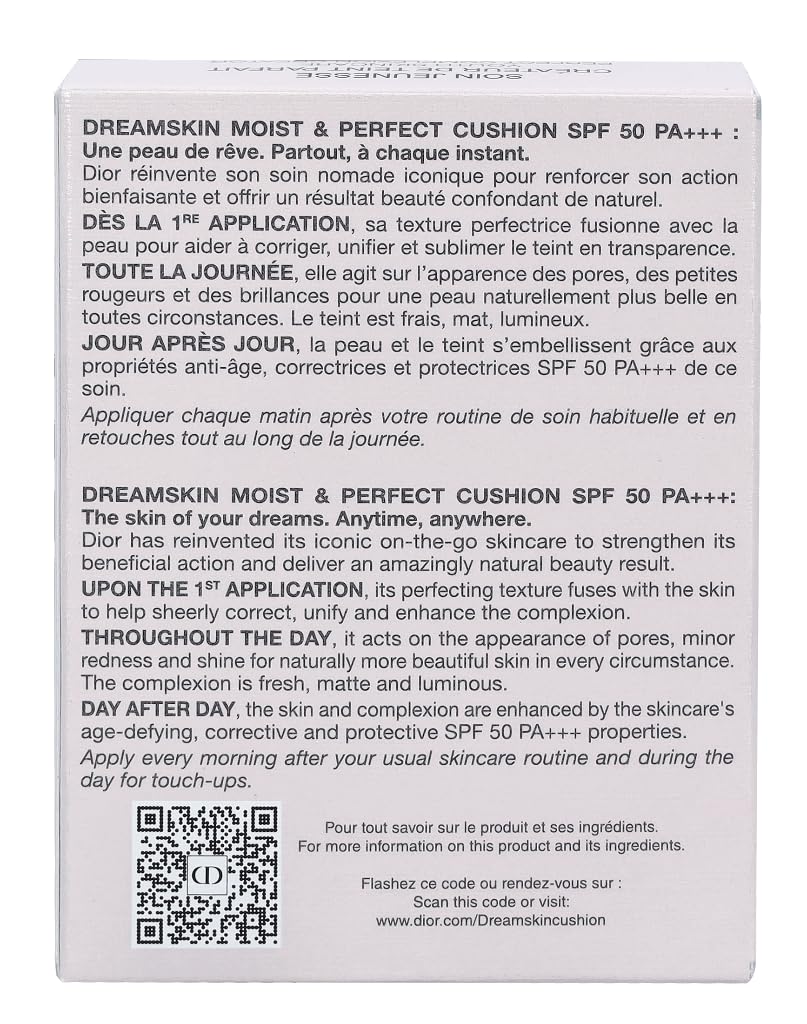 Dior Cushion Refill Capture Dreamskin Moist & Perfect Spf50 Pa+++ 020(1 Pack)