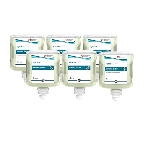 SC Johnson Professional AgroBac PURE Foam Wash, E2 Rated Antimicrobial Hand Soap for Food Handling, 1 Liter Cartridge, for Professional Use Only