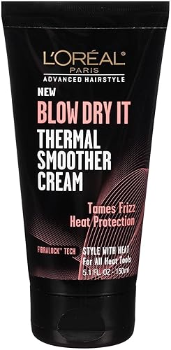 L'Oreal Paris Advance Hairstyle Blow Dry It Thermal Smoother Cream - 5.1 oz