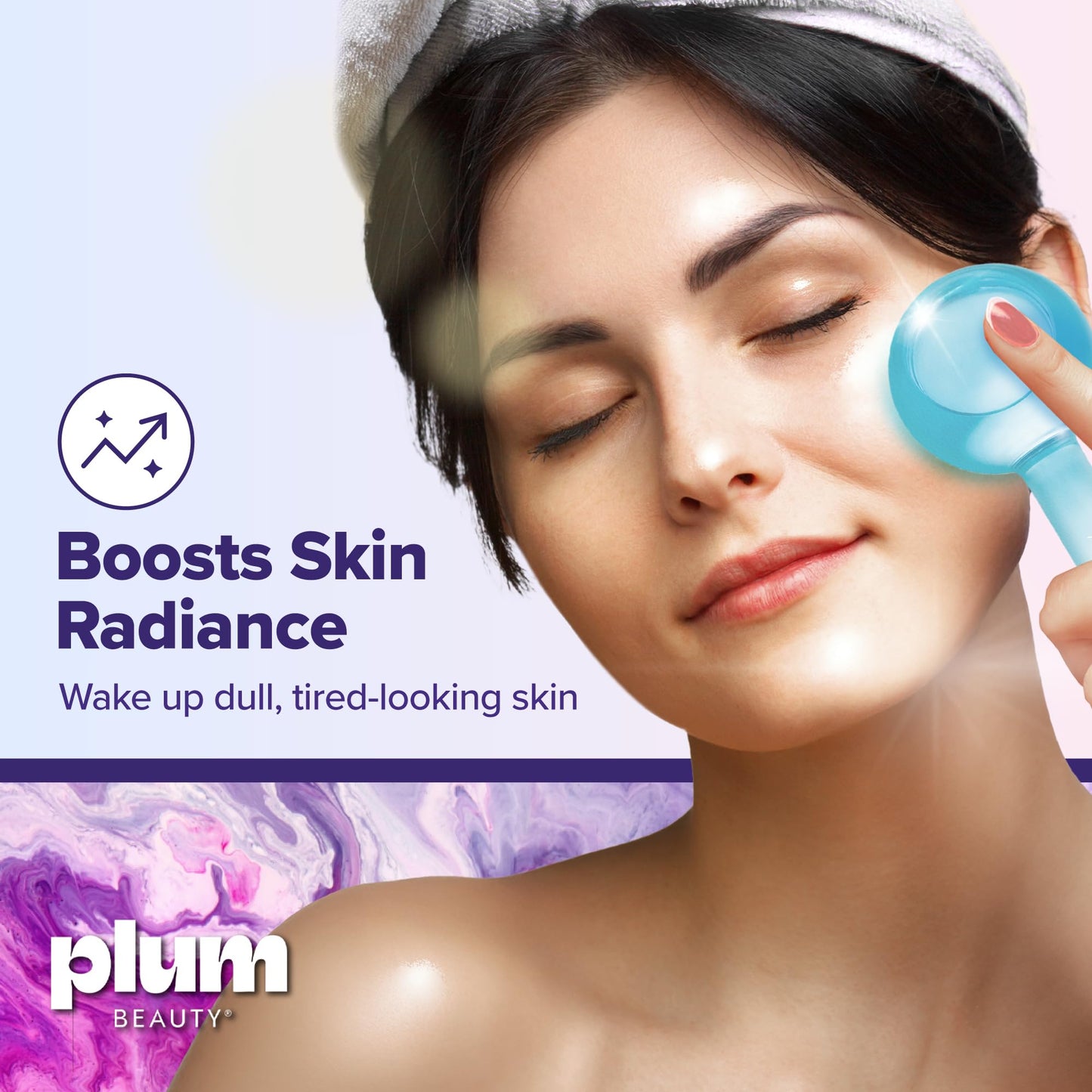 Plum Beauty Facial Cooling Globes, Cool Massage Tools for Reduces Puffiness