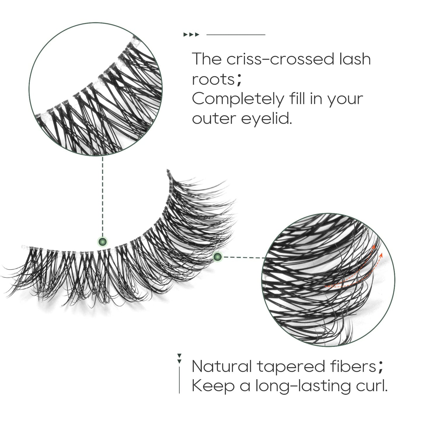 Natural Lashes False Eyelashes Wispy Natural Faux Mink Lashes Jiocolor 7 Pairs Light Volume Fake Eye Lashes DJ-15 Beauty and Personal Care Jiocolor