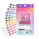 FreeGo XOXO Hydrocolloid Pimple Patch 120 Counts | Cute Colorful Heart Shape | Salicylic Acid, Niacinamide, CICA, Tea Tree | Made in Korea