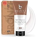 Beauty by Earth Self Tanner - USA Made with Natural & Organic Ingredients, Moisturizing Self Tanning Lotion with Aloe Vera & Coconut for a Natural