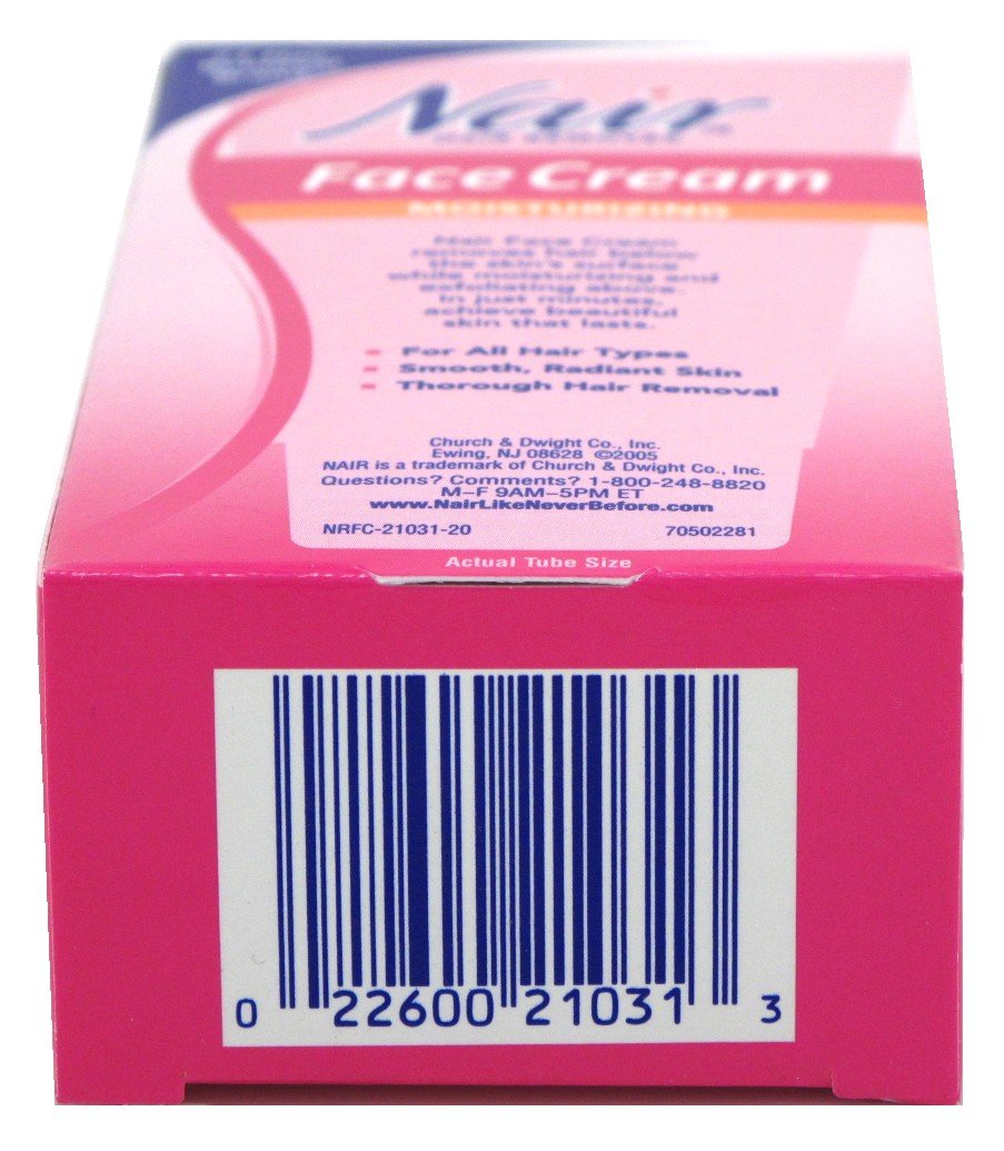 Nair Hair Remover Face Cream 2 Ounce (59ml) (3 Pack)