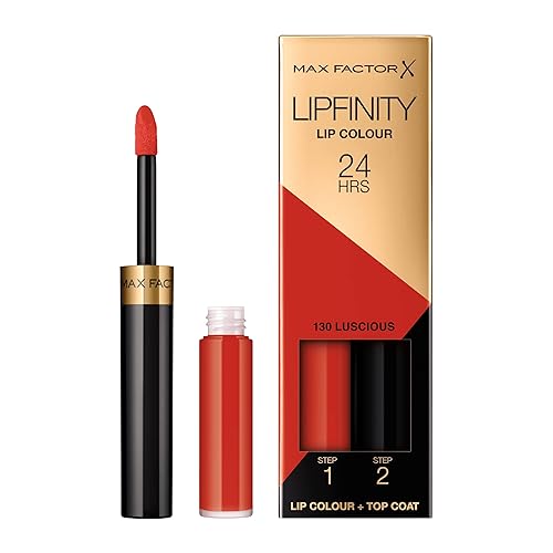 Max Factor Lipfinity Lipstick for Women, # 130 Luscious, 0.14 Ounce
