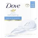 Dove Beauty Bar for Softer and Smoother Skin Gentle Exfoliating More Moisturizing Than Bar Soap 3.75 oz 10 Bars