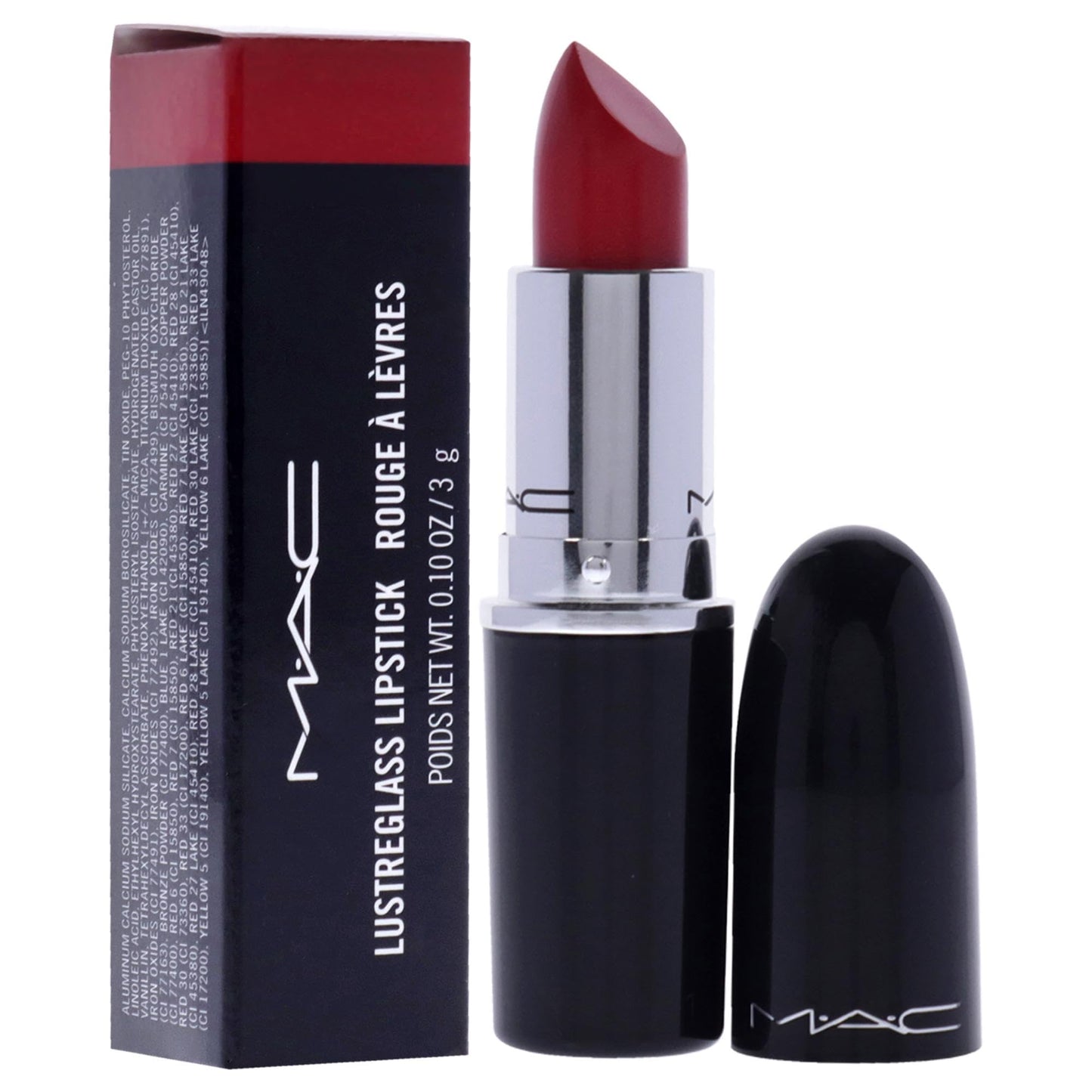 MAC Lustreglass Sheer Shine Lipstick - Cockney Lipstick Women 0.1 oz