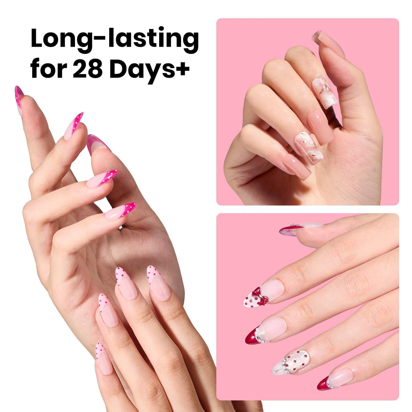 Beetles 20g Solid Nail Glue Gel, No Wipe & No-Need-to-Hold, Designed for Tipex Instant Apex Nail Tips, Flat-Nail Friendly, DIY & Salon Use, UV/LED Beauty and Personal Care beetles Gel Polish