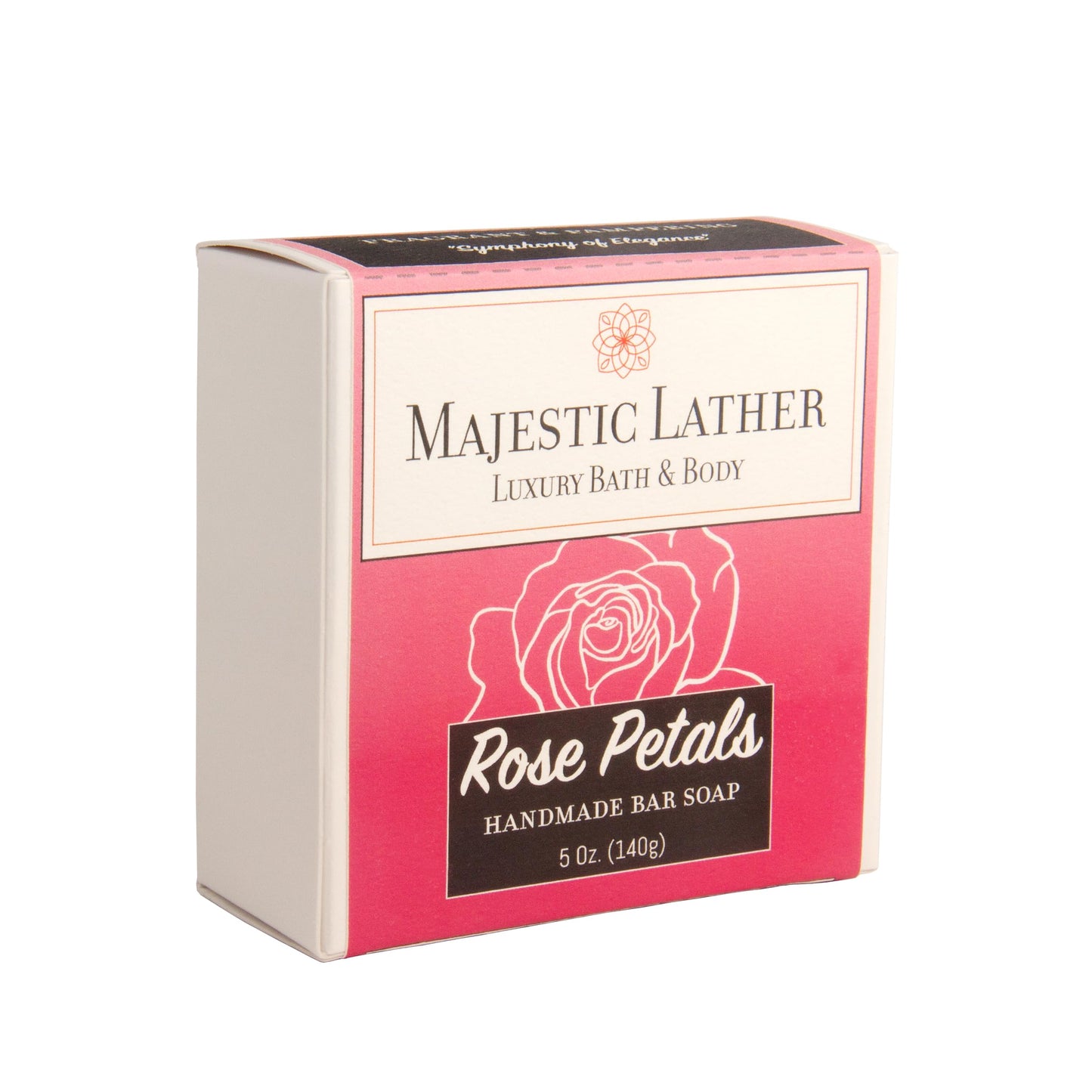 Majestic Lather Rose Petals Luxury Bar Soap for Face & Body. Moisturize, Nourish and Cleanse. For All Skin Types. Made in the USA. 5.0 Oz. Beauty & Personal Care Majestic Lather