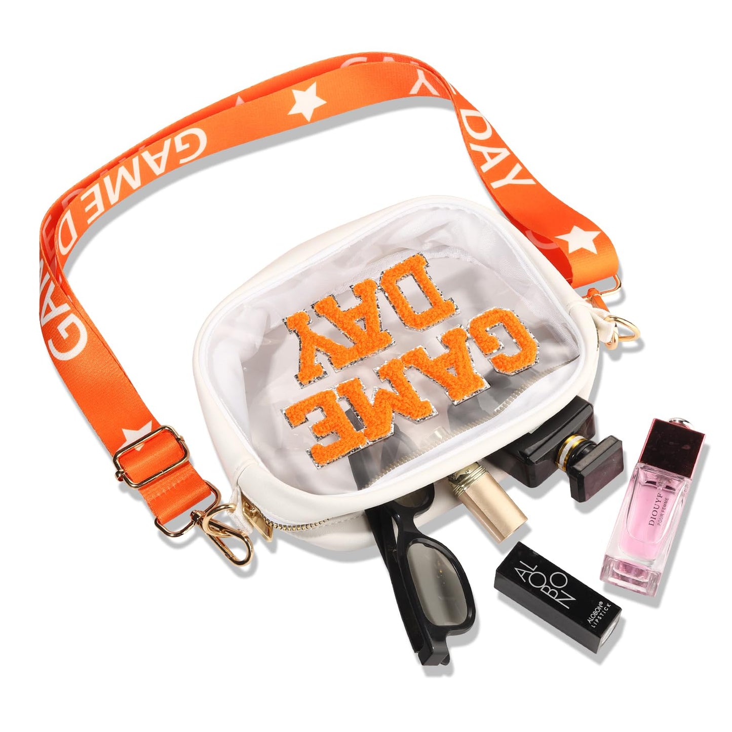 Game Day Clear Bag for Women Crossbody Transparent Bag for Football Baseball
