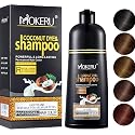 Maani MOKERU Professional Argan COCONUT Oil Hair Dye Color Shampoo 500 ML: Instant Fast Acting Long Lasting for Gray Magic Colors in Minutes-Long