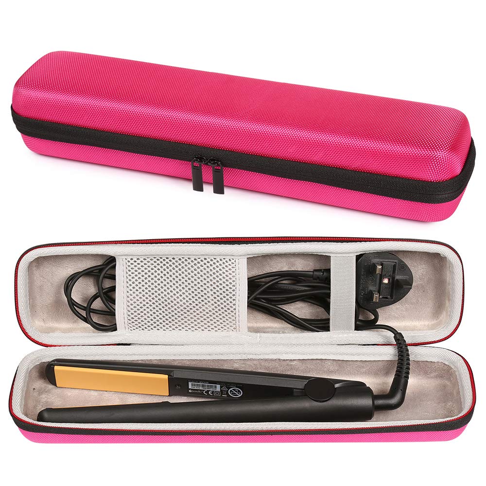 Faylapa Hard Carry Travel Case for Classic Hair Straightener Curling Irons Styler,Hair Straightener EVA Case for Vacation(Accessories Not