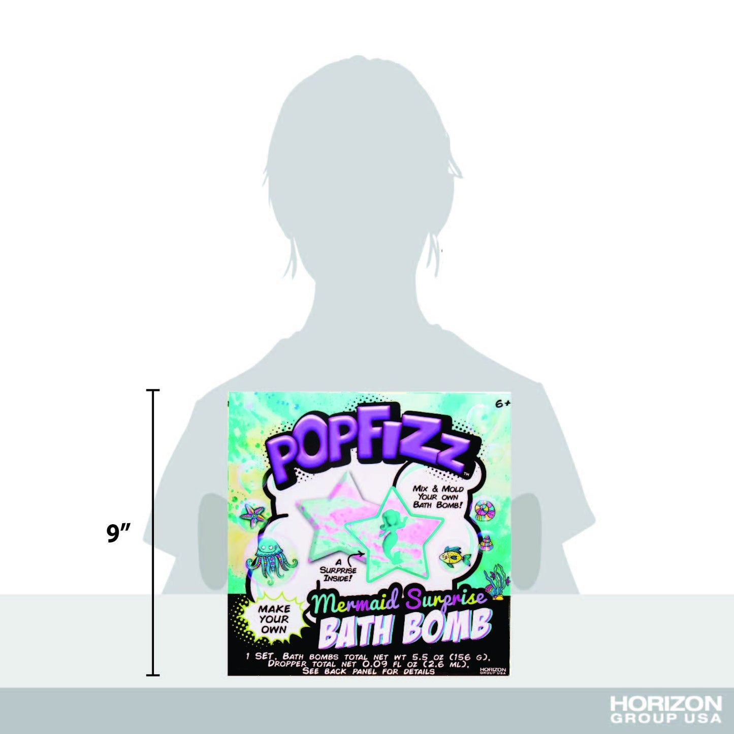 Pop Fizz Make Your Own Glow (85360) - Bath Bombs, Ocean Breeze Scent