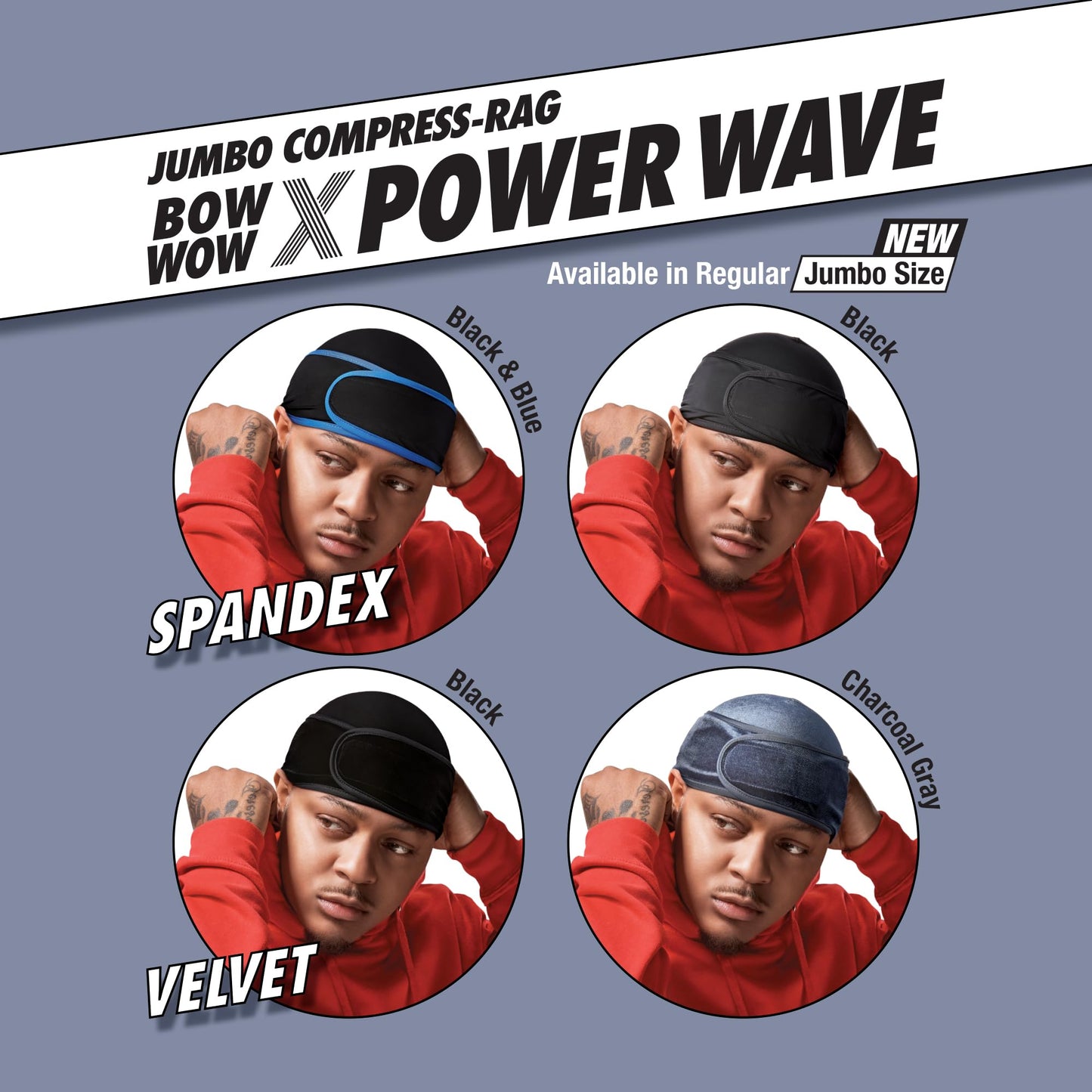 Red by Kiss Bow Wow X Power Wave Durag, Adjustable Compression Cap with Hook-and-Loop Strap, Cape-Less Tail-Less Wave Cap for Men & Women, for 360 Beauty and Personal Care Red by Kiss