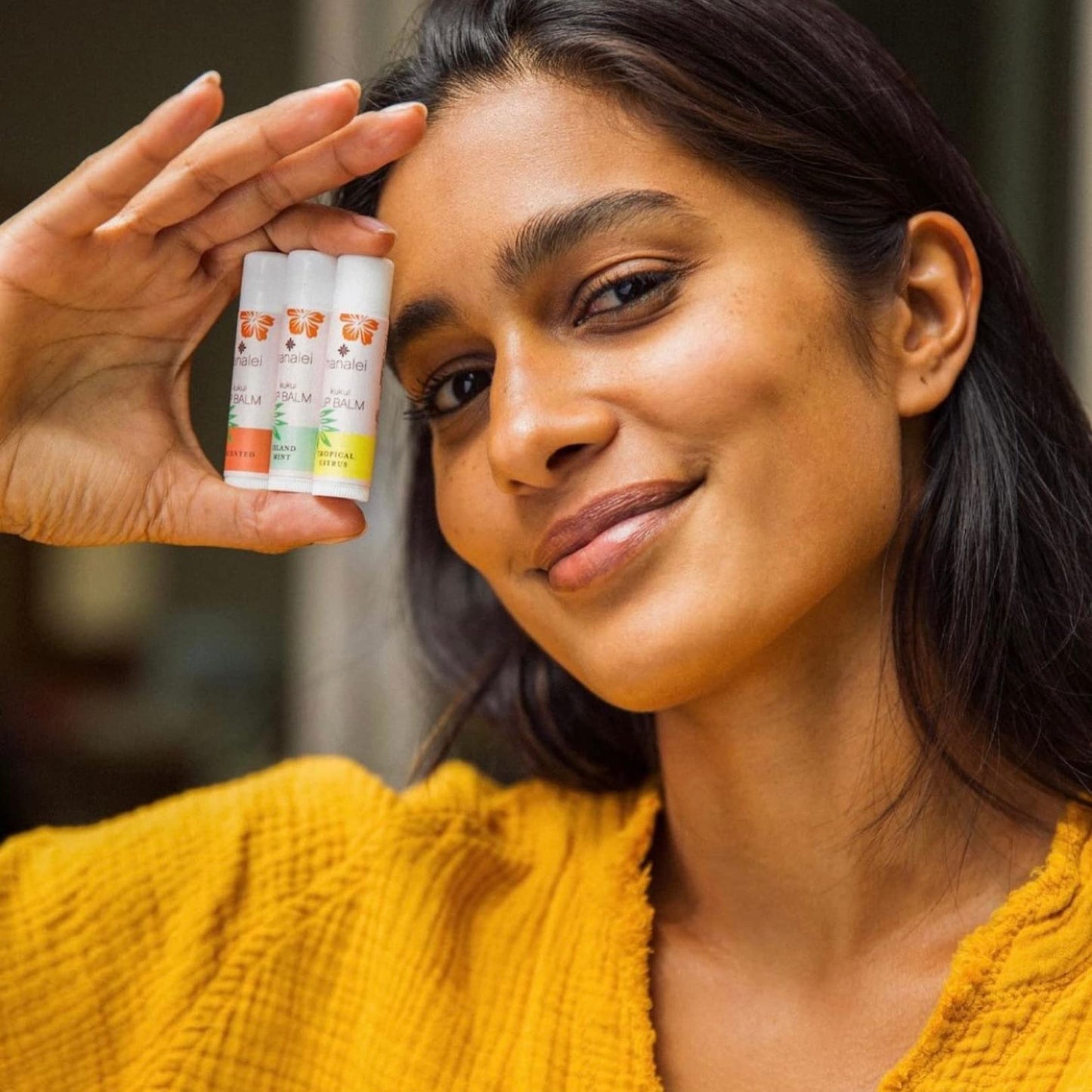 Hanalei Lip Balm & Moisturizer - Natural Kukui Oil & Beeswax for Hydrating, Soothing & Repairing Dry, Chapped Lips - Long-Lasting Care - Softens