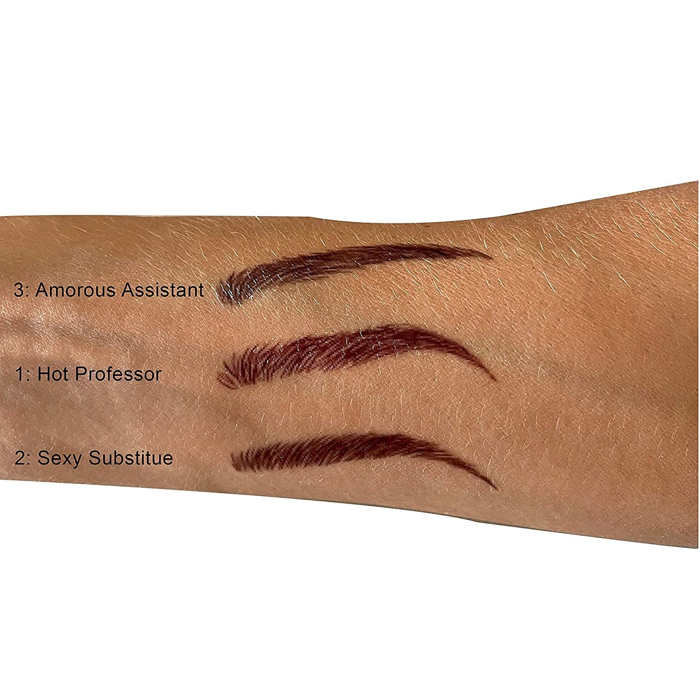 Neva Nude Instant Eyebrows 10 Pairs, Dark Brown/Black Temporary Eyebrows | Easy Application & Long Lasting | Waterproof (Sexy Substitute)