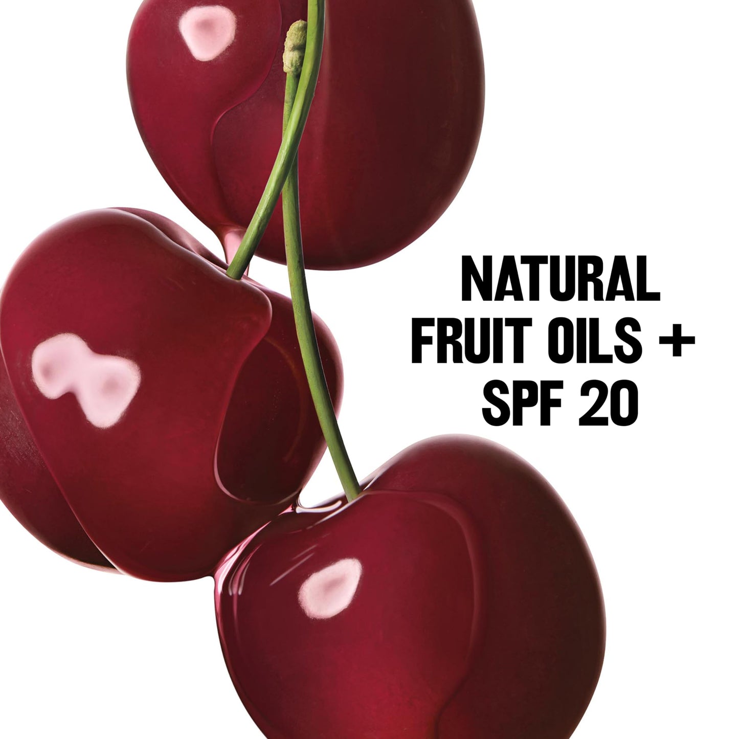 Revlon Kiss Tinted Lip Balm with SPF 20, Hydrating, Flavored, Infused with Natural Fruit Oils, 030 Sweet Cherry, 0.09 oz