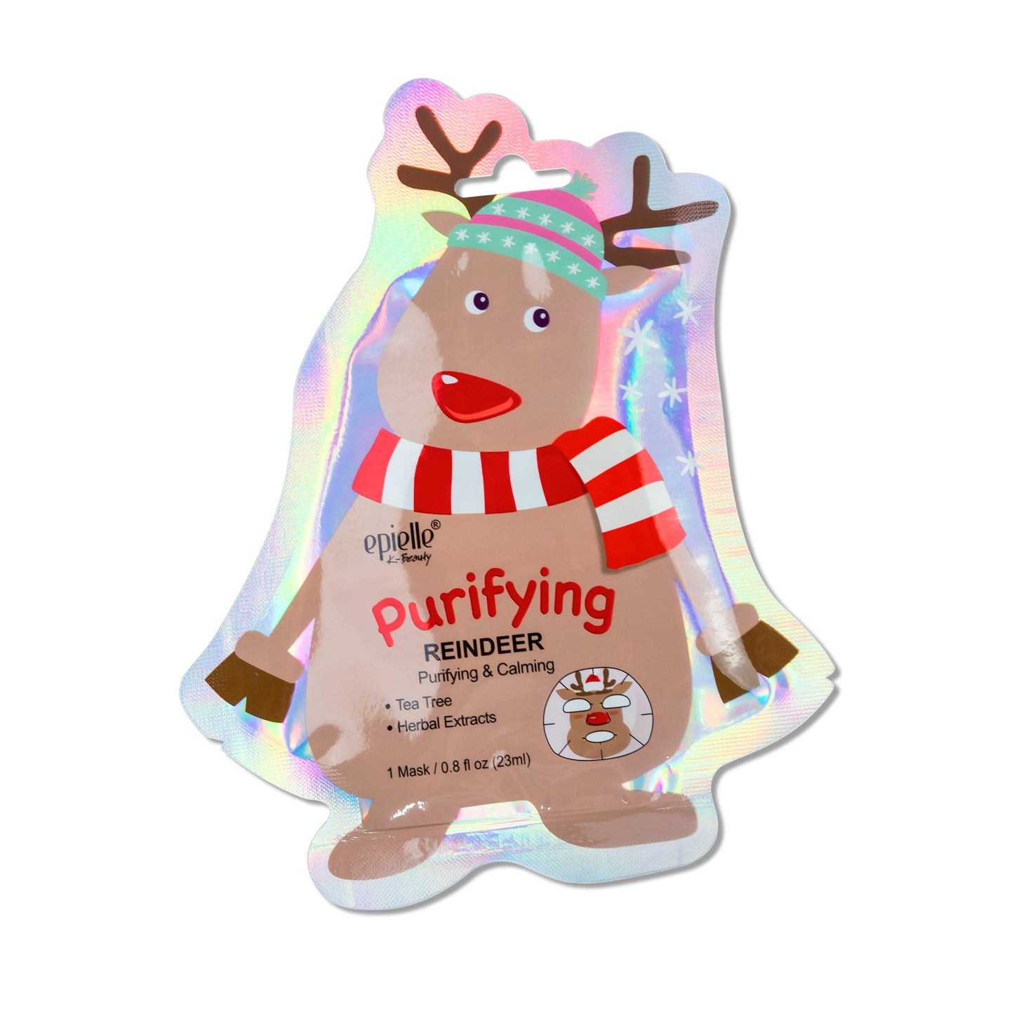 Epielle Christmas Holiday Sheet Mask Set 12pk โ Fun Santa, Reindeer, Snowman & More | Stocking Stuffers, Spa Party Favors & Gift Ideas