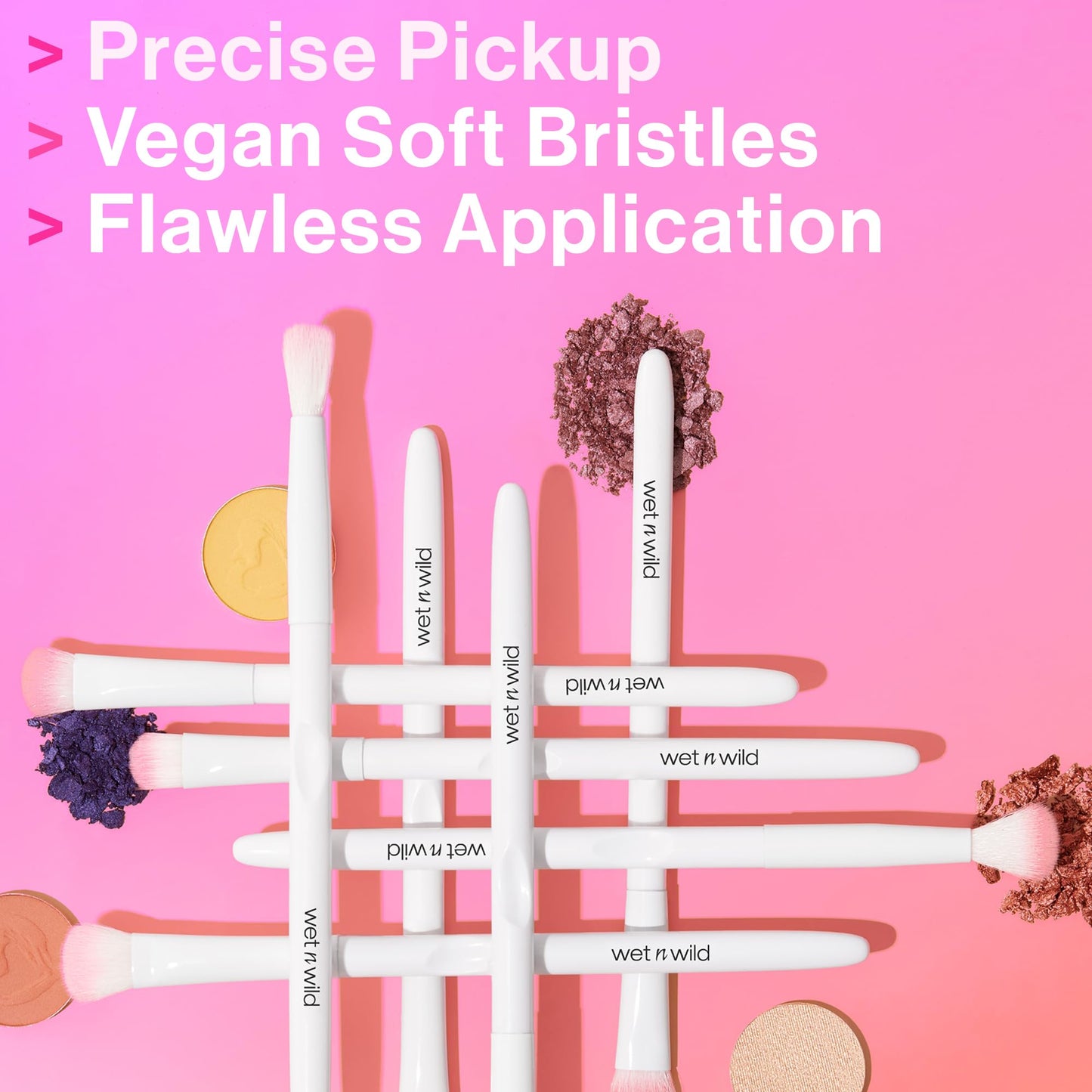 wet n wild Crease Brush,Expert Precision Eyeshadow Application, Firm Flat Bristles, Ergonomic Handle for Comfortable Precision Control, Cruelty-Free