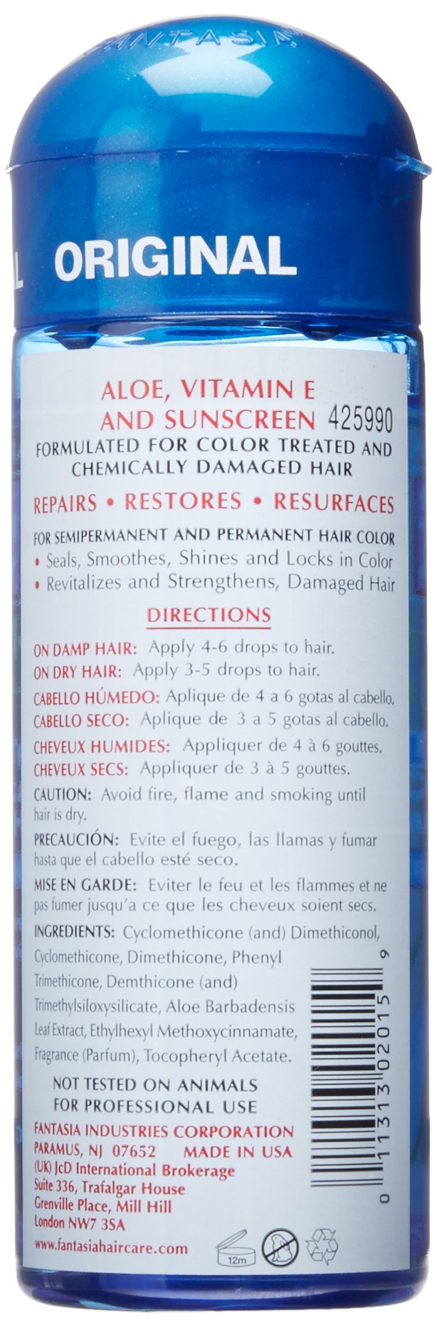 Fantasia Hair Polisher For Color Treated & Chemically Damaged Hair, 6 oz