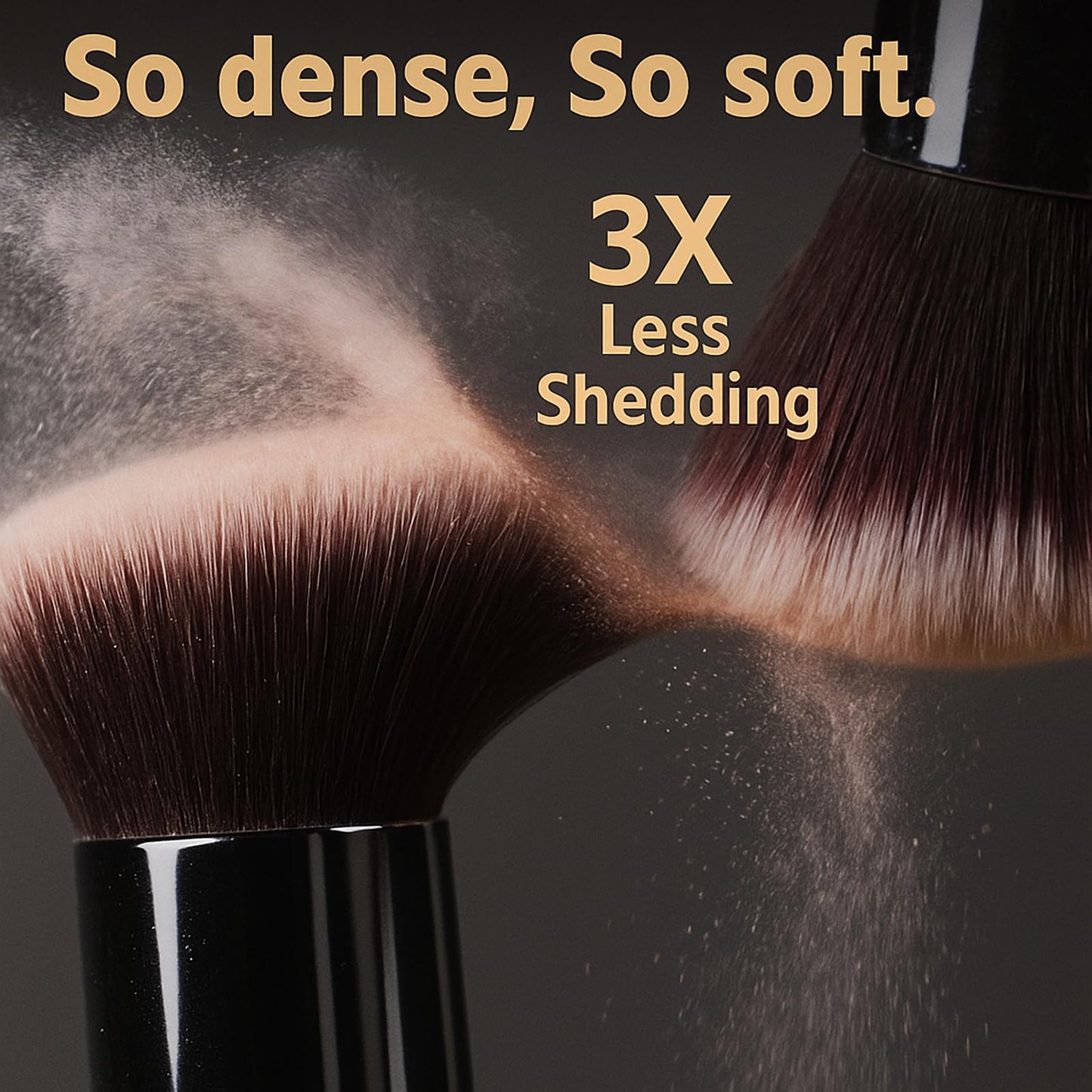 BEAKEY Makeup Brushes Set, Professional Foundation Eyeshadow Concealer Blush Powder Bronzer Applicator, 2 Blender Sponge with Beauty Paper