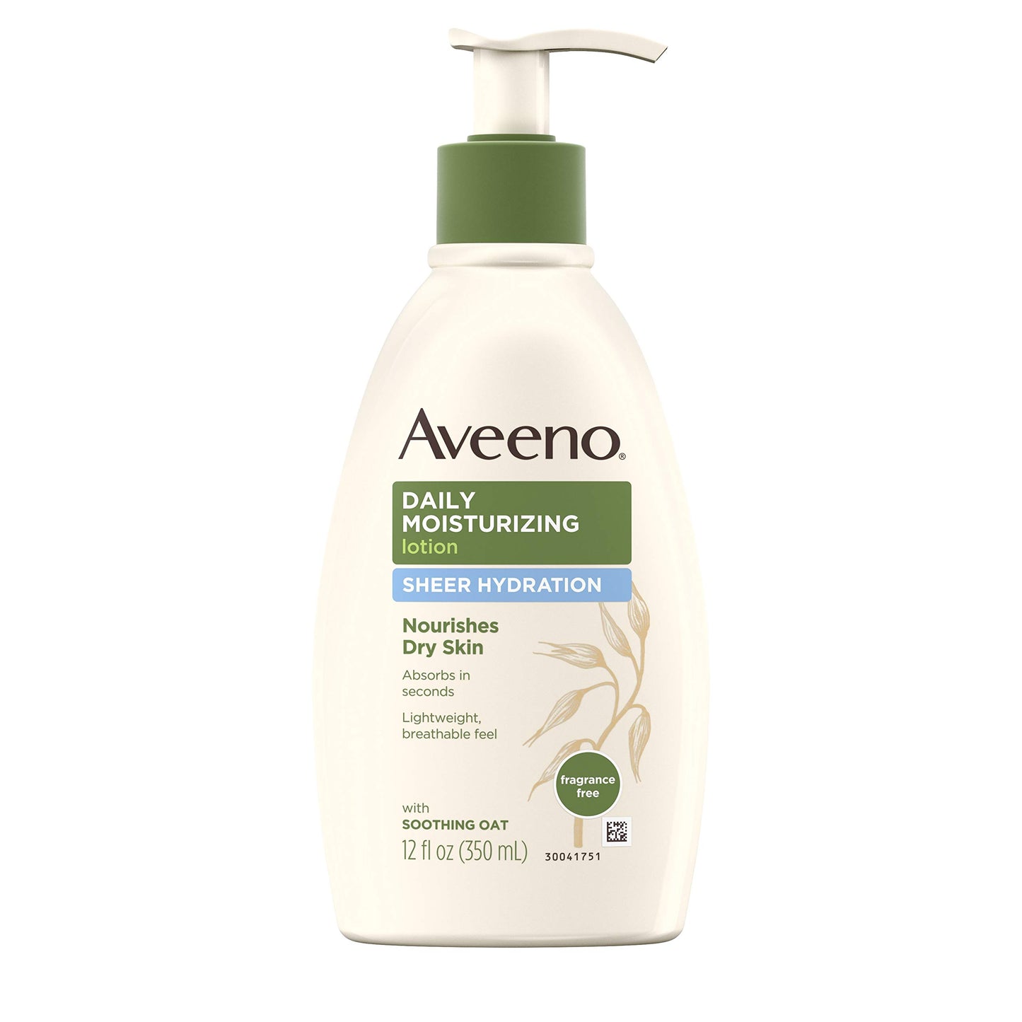 Aveeno Sheer Hydration Daily Moisturizing Lotion For Dry Skin With Soothing Oat, Lightweight, Fast-Absorbing & Fragrance-Free Intense Body