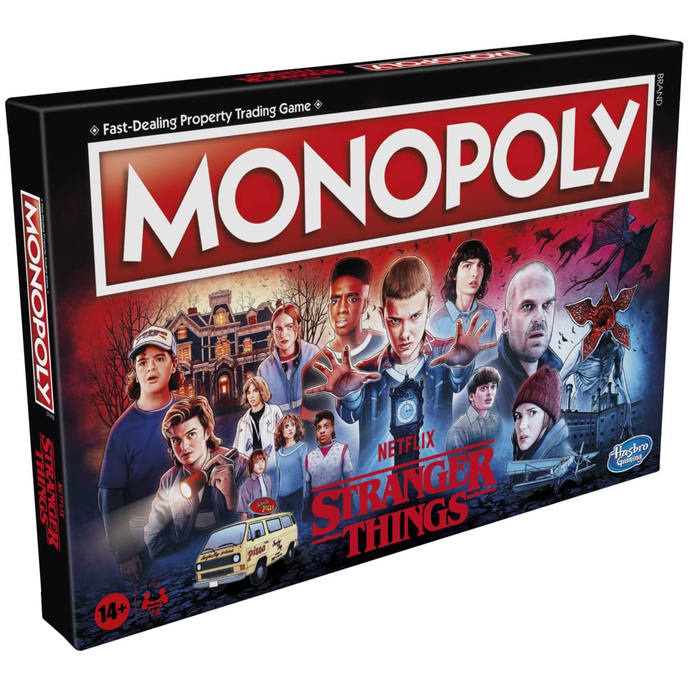 MONOPOLY: Netflix Stranger Things Edition Board Game for Adults and Teens Ages 14+, Game for 2-6 Players, Inspired by Stranger Things Season 4…