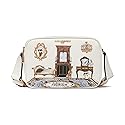 KARL LAGERFELD Paris Women's Crossbody, White Gold/Multi, One Size