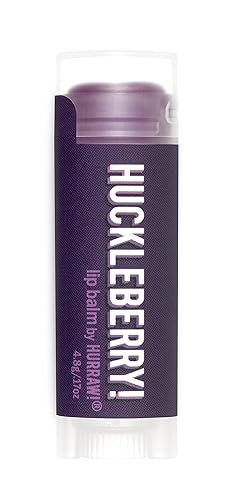 Hurraw! Huckleberry Lip Balm: Organic, Certified Vegan, Cruelty and Gluten Free. Non-GMO, 100% Natural Ingredients. Bee, Shea, Soy and Palm Free. Made