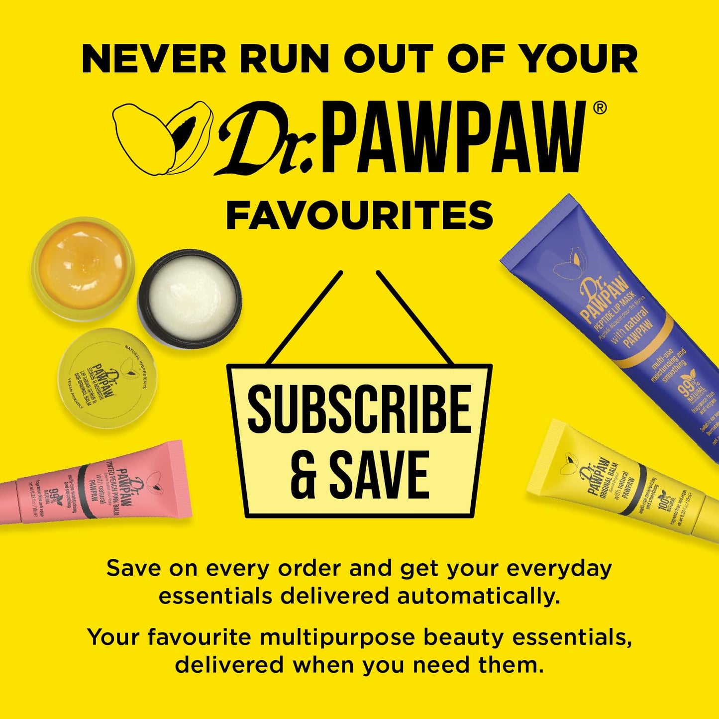 Dr. PawPaw Glossy Set - Lip Balm and Oil Giftset - Nourish and Moisturize with Olive Oil and Aloe Vera - Improve Elasticity with Collagen - 3 pc Beauty and Personal Care Dr. PAWPAW ORIGINAL BALM