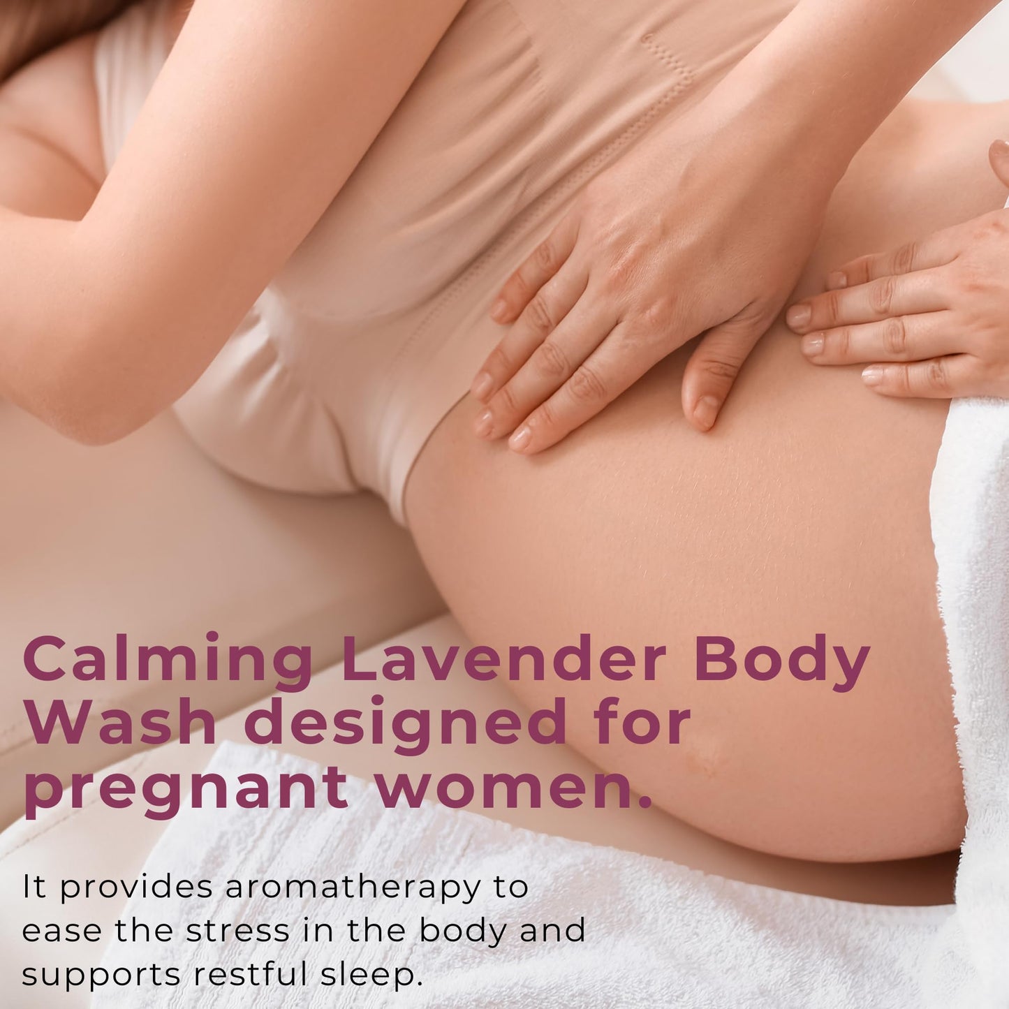 KANU Mother Lavender Calming Body Wash for Pregnancy 8.4 Oz- Soothing & Hydrating- Natural Prenatal Skincare for Relaxation and Stress Relief- Basket Beauty & Personal Care KANU