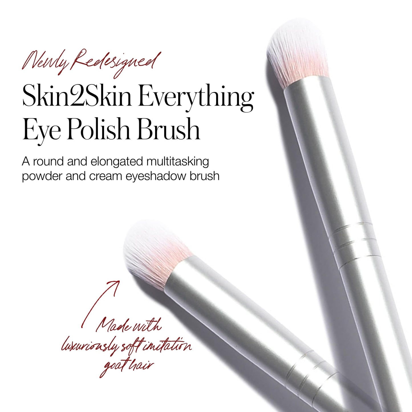 RMS Beauty Skin2Skin Fan Brush - Vegan Synthetic Highlighter Brush for Face & Body - Loose Powder Face Blender for Streak Free Blush & Bronzer