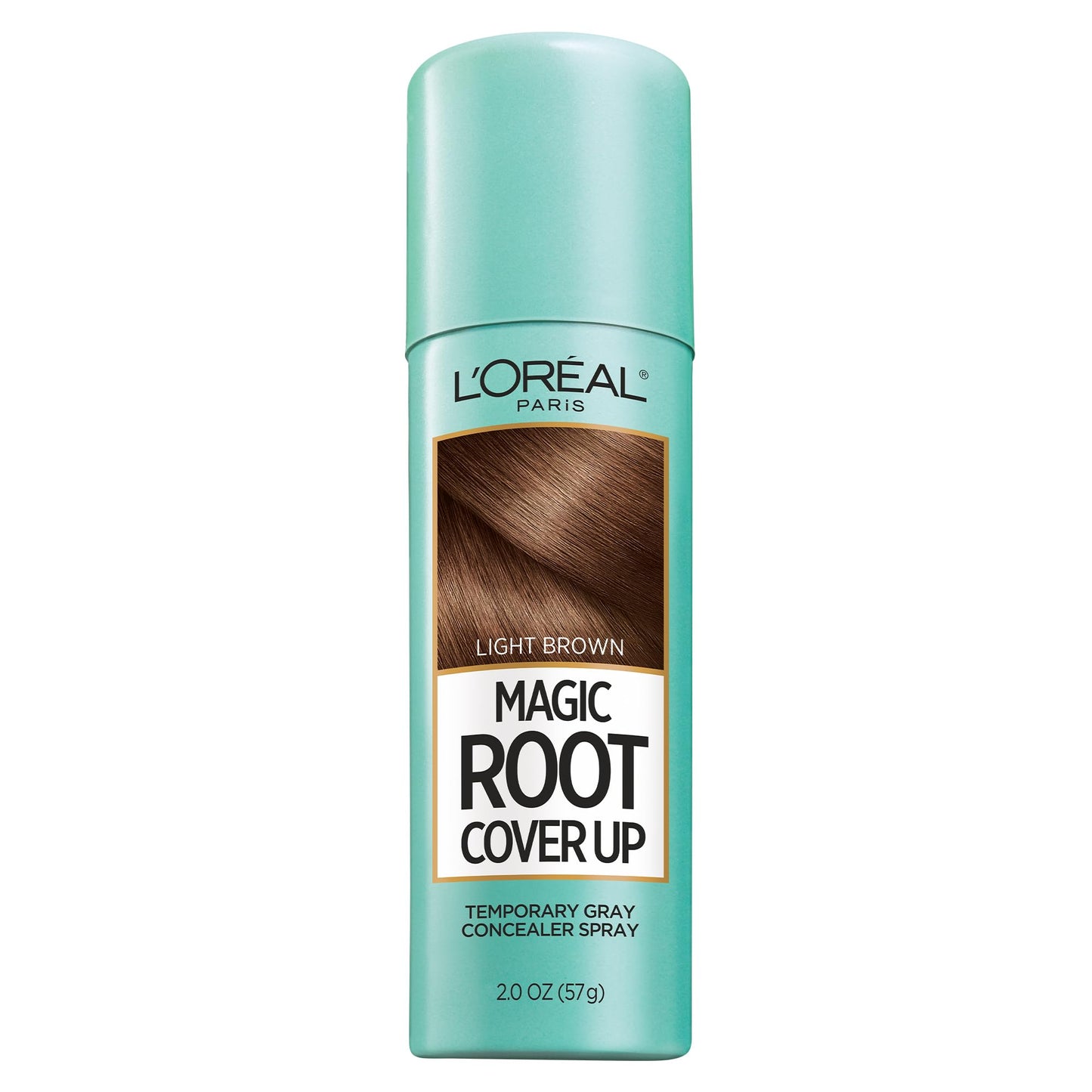 L'Oreal Paris Magic Root Cover Up Gray Hair Spray, 100% Gray Hair Coverage with Buildable, Lightweight, Transfer-Resistant, and Temporary Formula