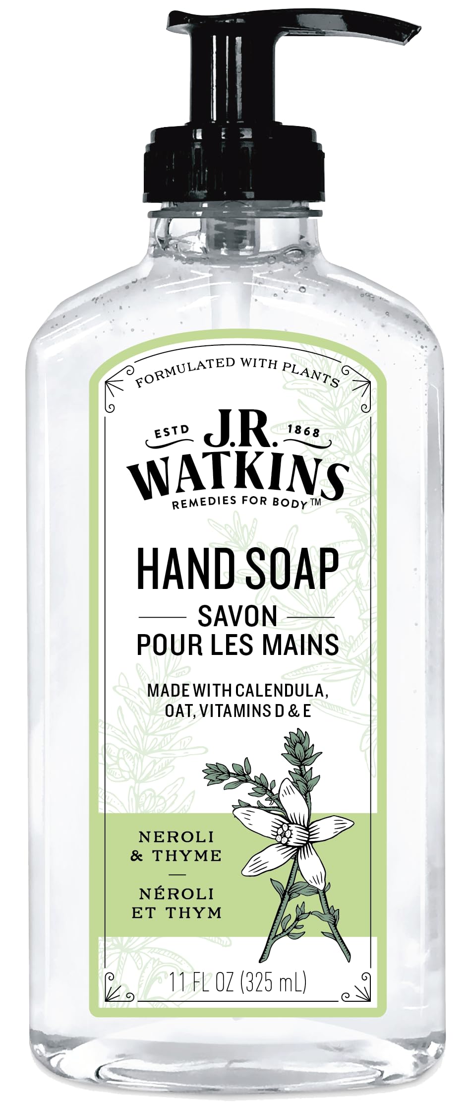 J.R. Watkins Neroli & Thyme Liquid Hand Soap 11 fl oz, pack of 1