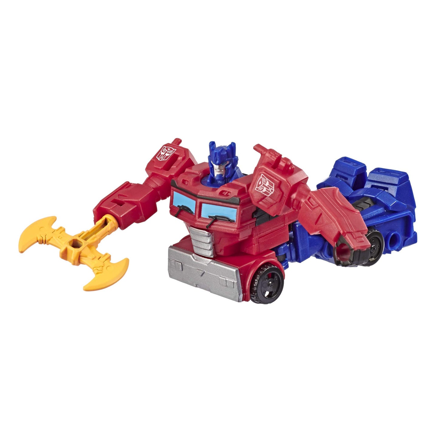 Transformers Toys Cyberverse Action Attackers Scout Class Optimus Prime Action Figure - Repeatable Energon Axe Attack Move - for Kids Ages 6 & Up…