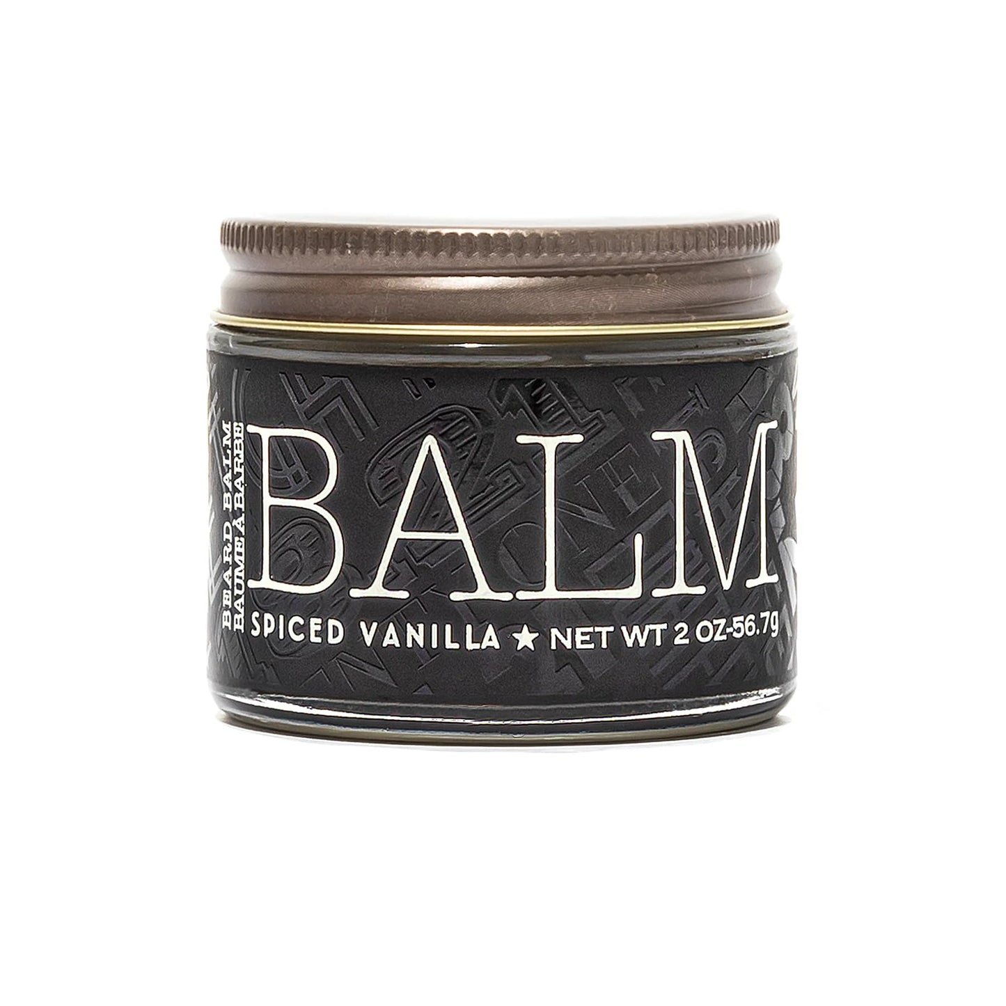 18.21 Man Made Beard Balm for Men, Spiced Vanilla, 2 fl. oz - Premium Grooming Cream with Low Shine for Conditioning and Shaping Beards, Mustaches