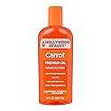 Hollywood Beauty Carrot Hair Oil, 8oz Bottle, Hair, Scalp, Skin, Nail, & Massage Oil, Helps Repair Damaged Hair & Skin, Can be Used as a Hot Oil