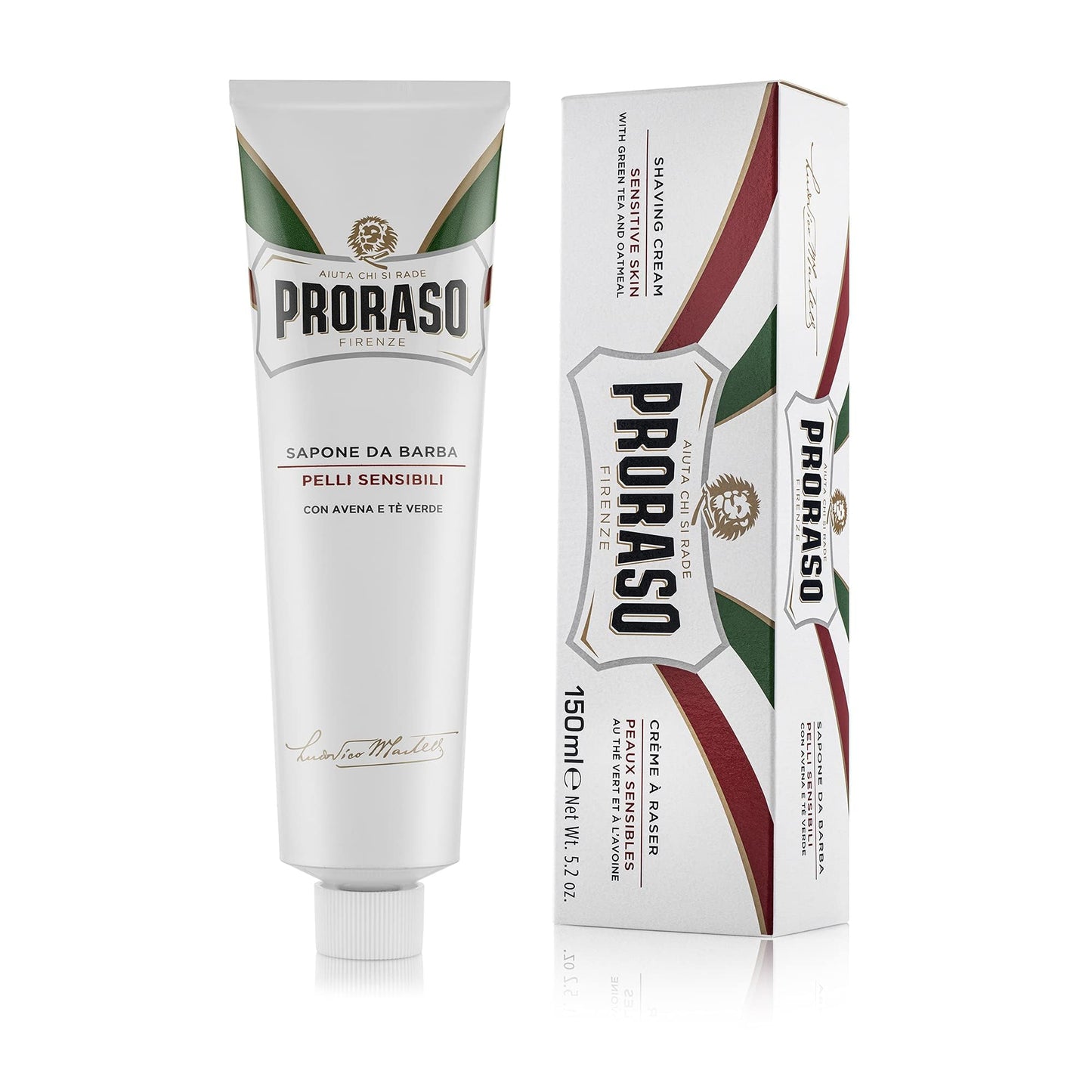 Proraso Shaving Cream - Oatmeal & Green Tea - Nourishing & Gentle Formula Shave Cream for Sensitive Skin - Premium Italian Shaving for Men - 5.2oz Beauty and Personal Care Proraso Default Title