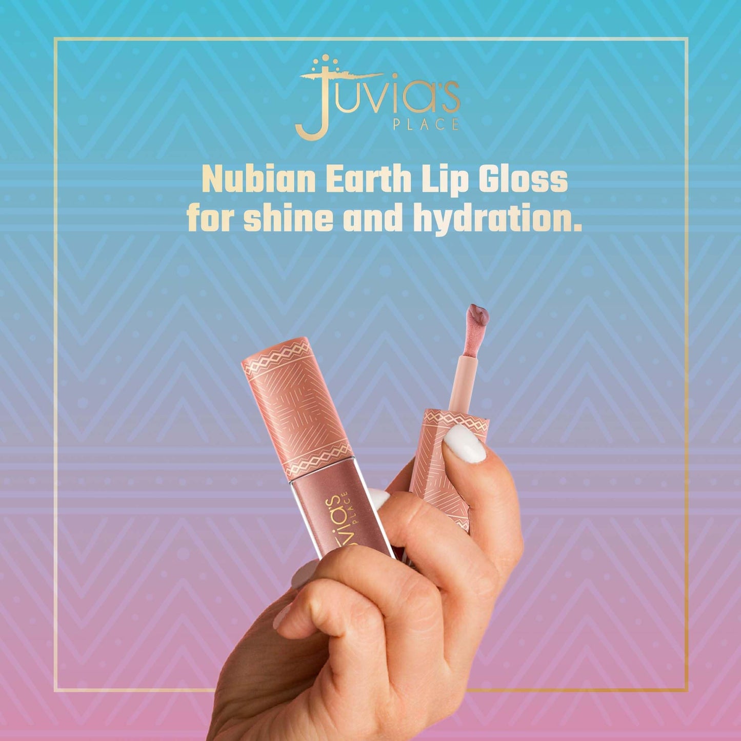 Juvia's Place Nubian Earth Glass Lip Gloss Mirage - Non-sticky Lip Gloss Makeup, Hydrating, Tinted, Shine & Glow Lip Makeup, Beauty & Personal Care