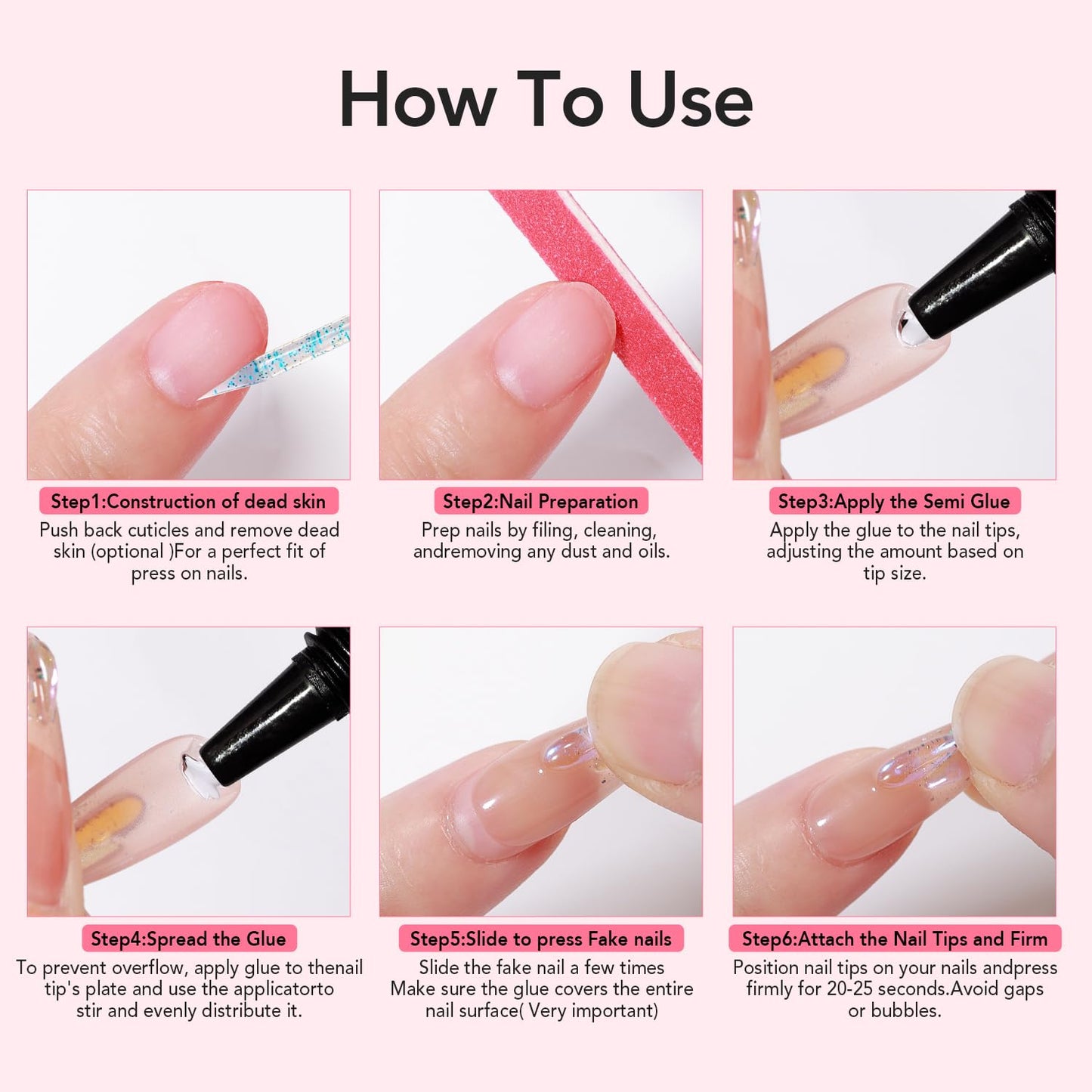 Curvlife Newly Upgraded Quick Drying 10g Semi Solid Nail Glue with 10ml Remover for Press On Nails Tips No Need for UV Lamp Long Lasting Fake Acrylic Beauty and Personal Care CurvLife