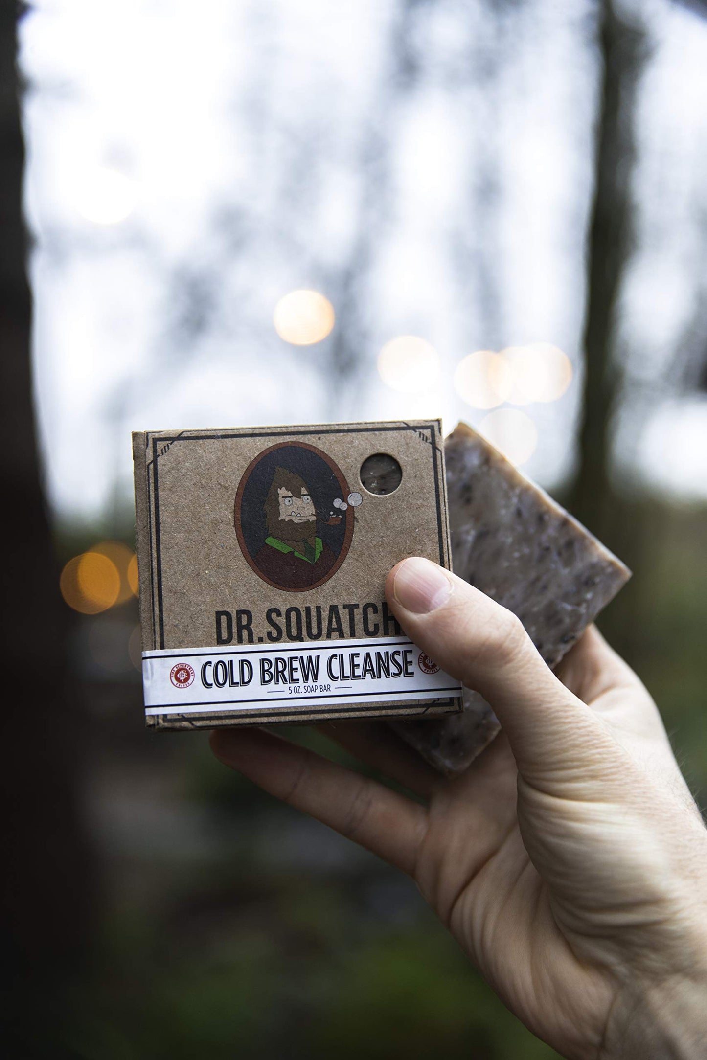 Dr. Squatch Cold Brew Cleanse Coffee Soap Bar - Blend of Shea Butter, Salt, Kaoilin Clay, and Some Top Notch Coffee Beans - Organic Handmade in USA