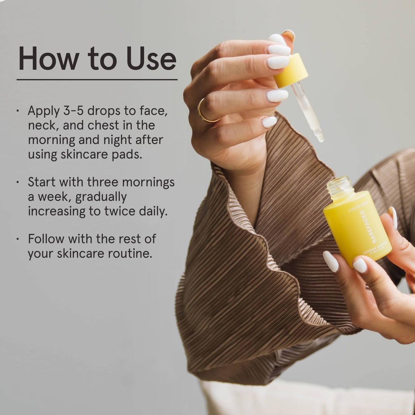 Barefaced Liquid Gold 1 Fl Oz - 15% Vitamin C Serum with Hyaluronic Acid & Vitamin E for Anti-Aging, and Hydration, Antioxidant Formula, Reduces Dark