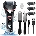 Electric Foot Callus Remover, Rechargeable Portable Electronic Foot File Pedicure Kits, Waterproof Foot Scrubber File, Professional Pedicure Tools