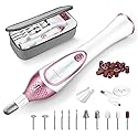 36-Piece Professional Manicure Pedicure Kit-Cordless Electric Nail File Kit,20000RPM, 11Pcs Bits,4 Speed,Rechargeable Pedicure Tool for Feet,Hand Foot