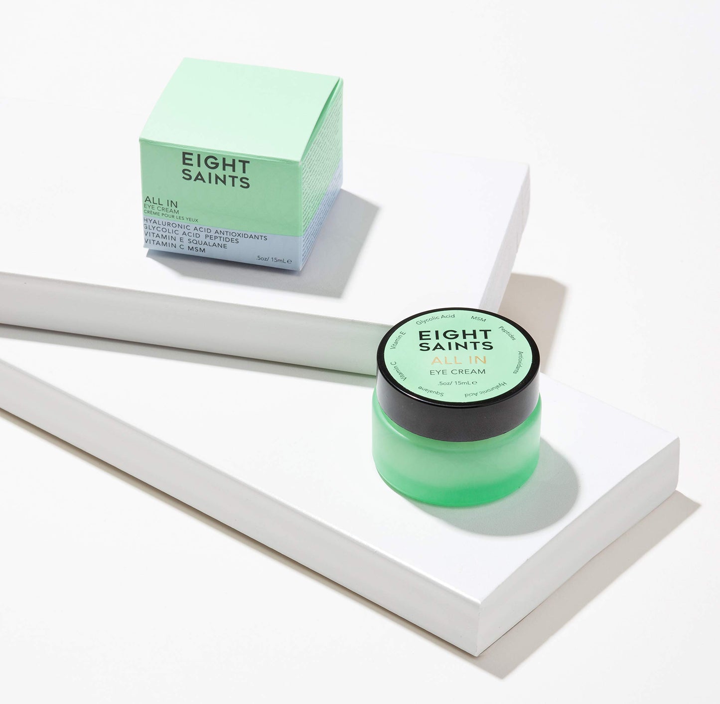 Eight Saints Skin Care All In Eye Cream, Natural and Organic Anti Aging Under Eye Cream to Reduce Puffiness, Wrinkles, and Under Eye Bags, Dark