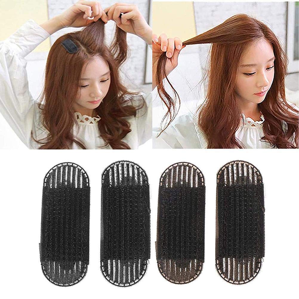 4pcs Bangs Mat Hair Clips Sponge Bump It Up Volume Base, Fluffy Cushion Hairpins for Women Girls