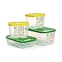 Tupperware Fridgesmart 4 Piece Food Storage Container Set, Dishwasher Safe and BPA Free (4 Containers, 4 Lids)