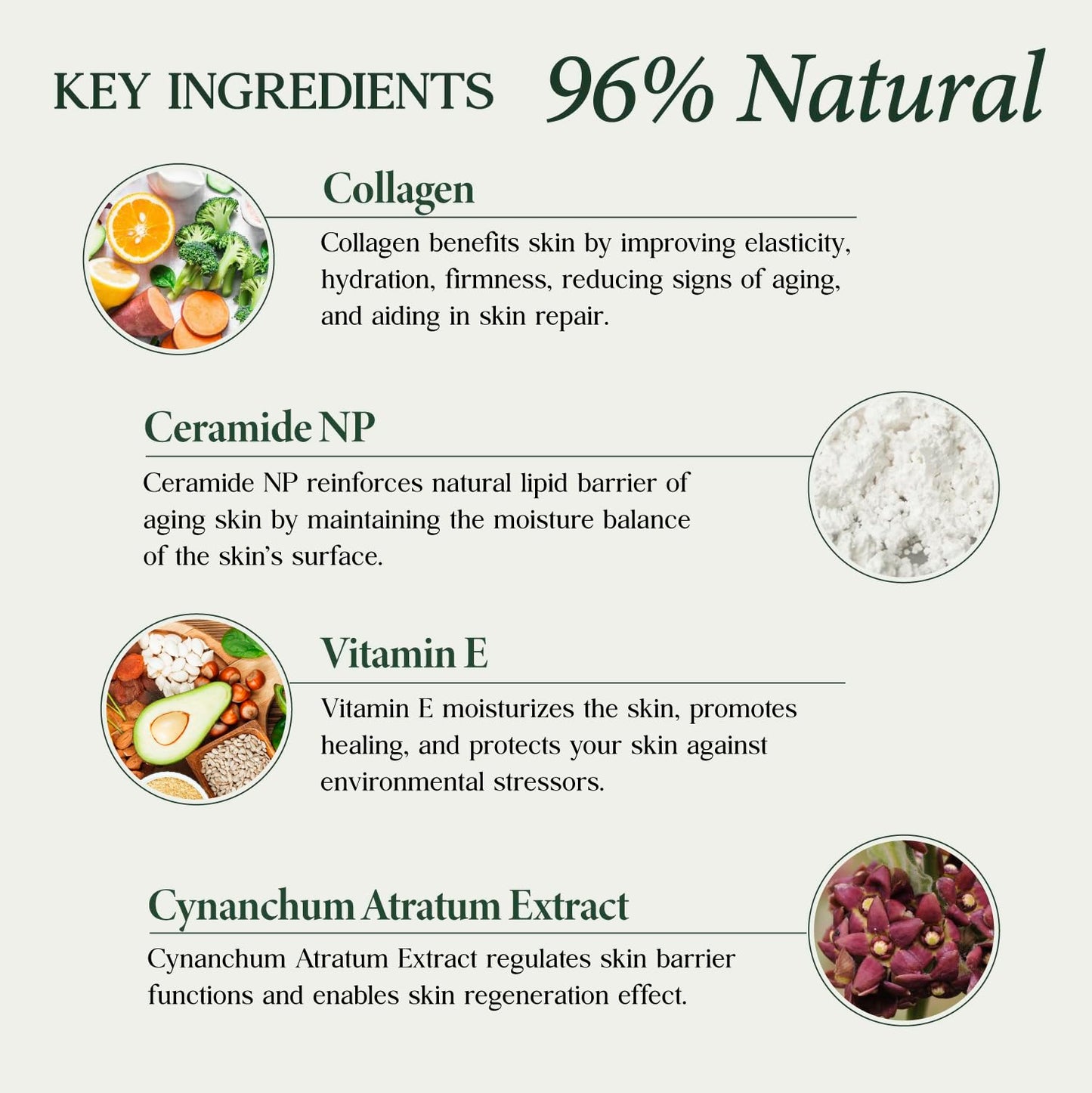 CLARA'S NEW YORK Collagen Facial Serum with Vitamin E - Hydrating, Smoothing & Brightening Skin - 30ml / 1 Fl Oz - Made in USA