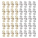 Hair Tube Beads Dreadlocks Beads Hair Spiral Hair Braiding Jewelry Hair Decoration Accessories Braid For Hair 40 Pieces,gold and silver